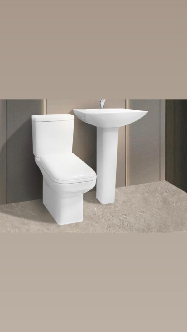 Solo WC With Standing Wash-Hand Basin - Image 4